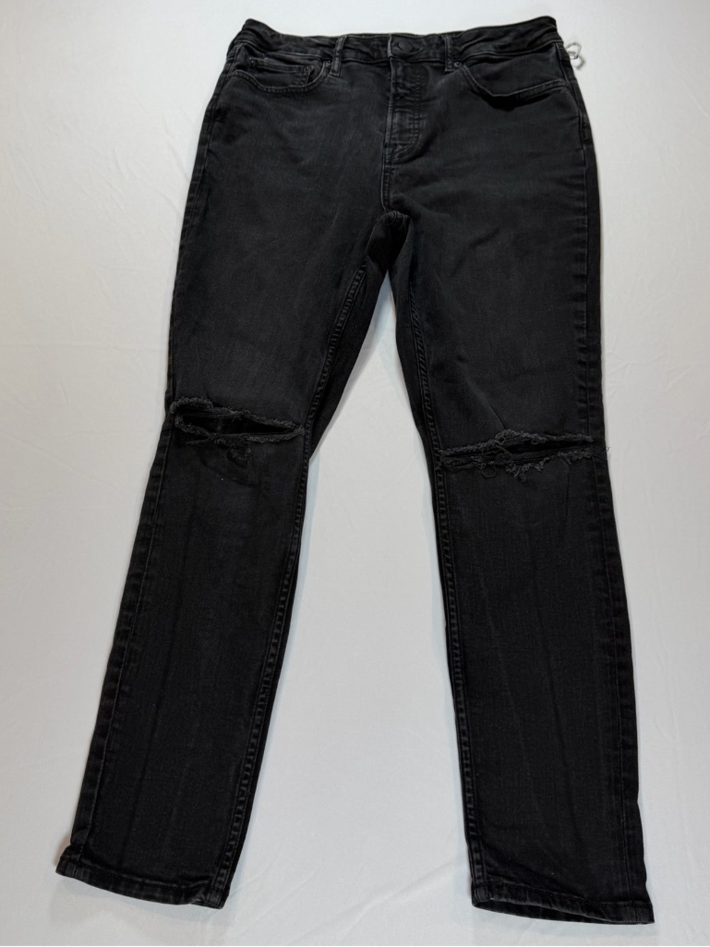 NEW WITHOUT TAG Free Assembly Black High-Rise Skinny Jeans 14 Reg